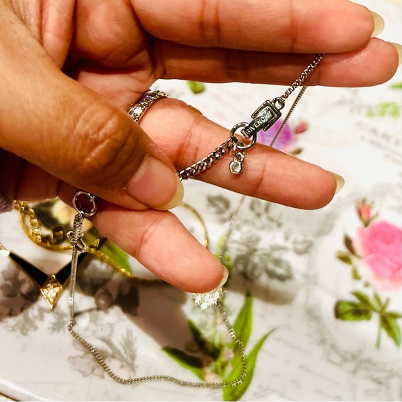 Givenchy Elegant Silver Pendant Necklace NWOT - Picture 6 of 11